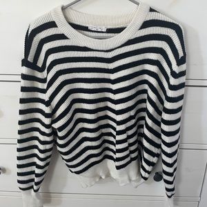 B & W striped sweater